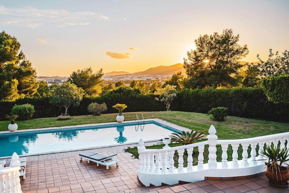 Ibiza hen party house with a pool and a view Ibiza hen party house with a pool and a view